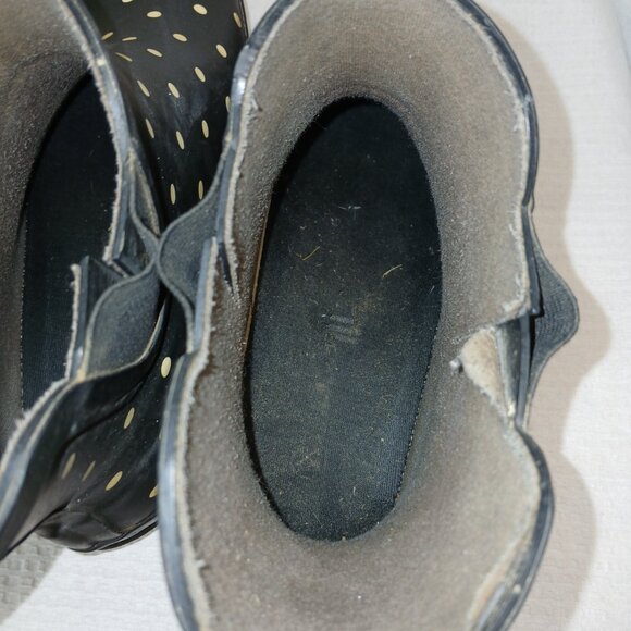 WOMENS   JILEON ANKLE HEIGHT WATERPROOF RUBBER RAIN BOOTS, SIZE 9 - Picture 5 of 7